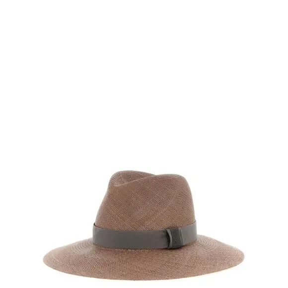 Brunello Cucinelli Women 'Precious Leather Band' Hat - Picture 2 of 3